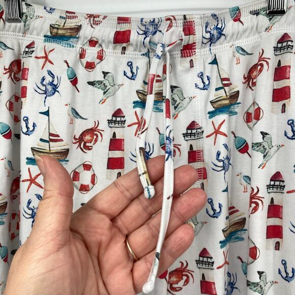 Hart + Land Organic Cotton Nautical Print Pajama Set Men’s Large - Picture 7 of 15
